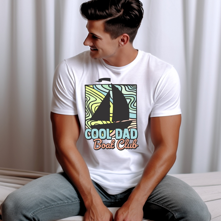 Cool Dad Boat Club Father's Day Graphic Tee