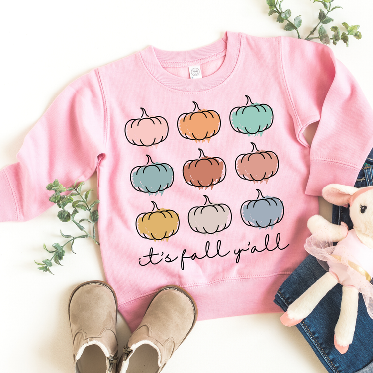 Its Fall Yall Kids Sweatshirt