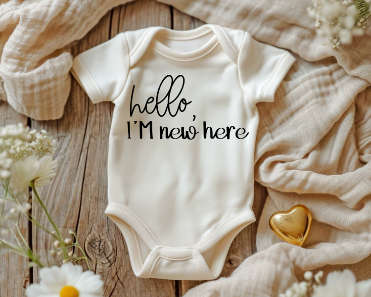 Hello I'm New Here Onesie®