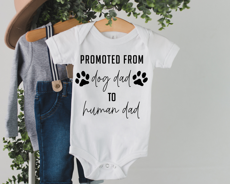 Promoted From Dog Grandma To Human Grandma Onesie®