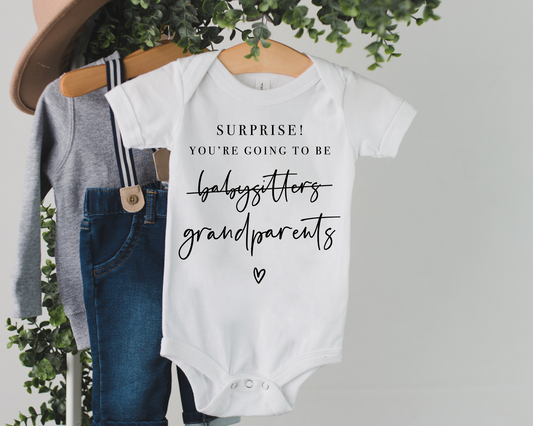 Surprise You're Going To Be Grandparents Onesie®