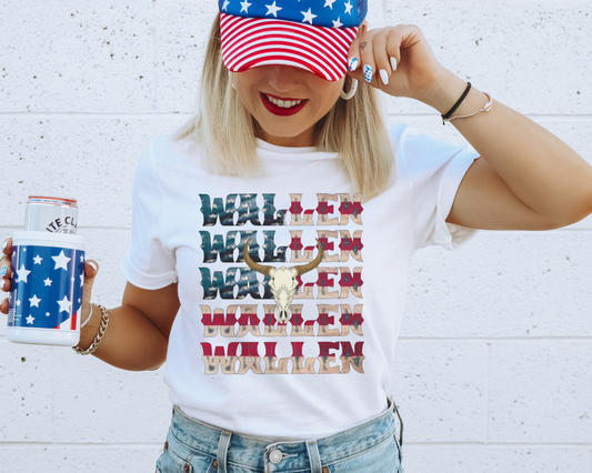 Wallen USA Patriotic Graphic Tee