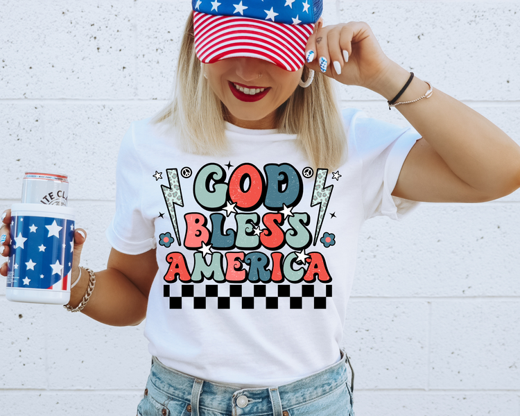 Land Of the Brave 4th Of July Patriotic Graphic Tee