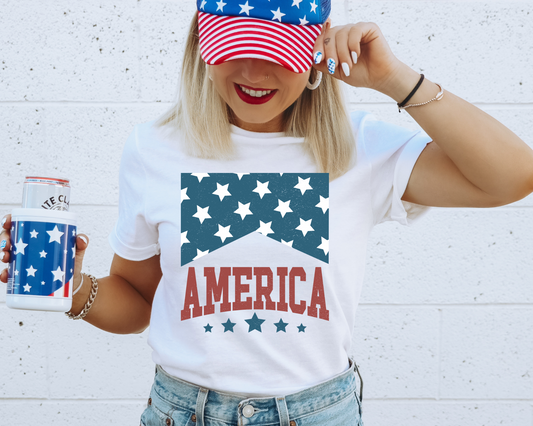 America 4th Of July Patriotic Graphic Tee