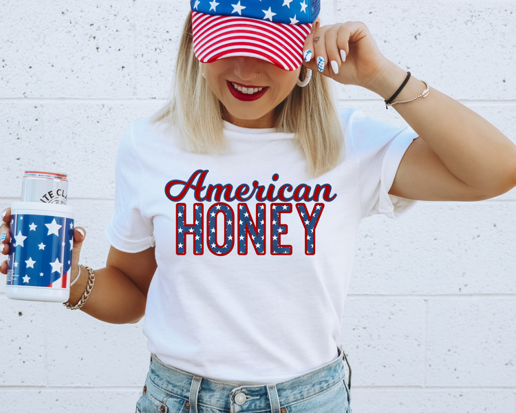 American Honey 4th Of July Patriotic Graphic Tee