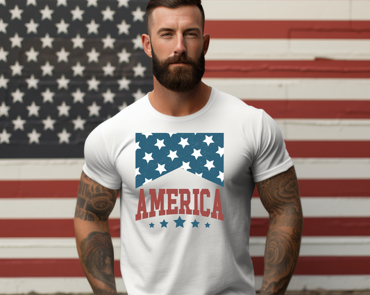 Getting Star Spangled Hammered Mens 4th Of July Patriotic Graphic Tee