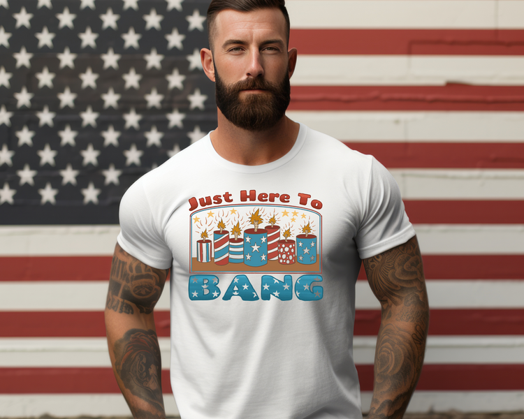 Boom Boom Baby 4th Of July Patriotic Graphic Tee