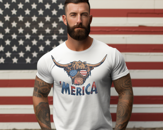 Moorica Mens 4th Of July Patriotic Graphic Tee