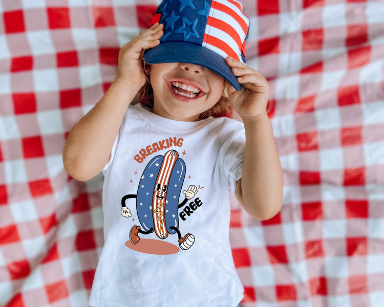 Breaking Free Tshirt 4th Of July Kids Graphic Tee