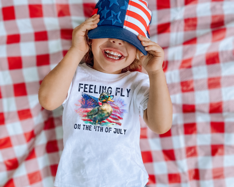 Feeling Fly 4th Of July Kids Graphic Tee