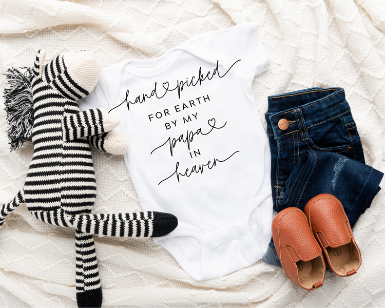 Hand Picked By My Papa From Heaven Onesie®