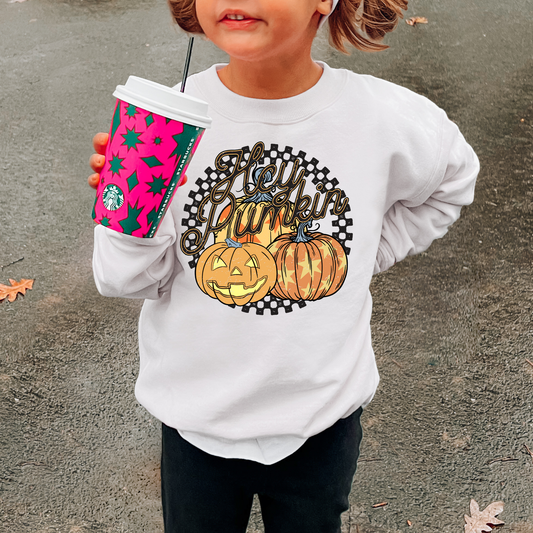 Hey Pumpkin Kids Sweatshirt