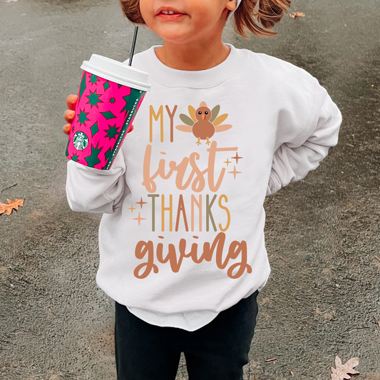 My First Thanksgiving Kids Sweatshirt