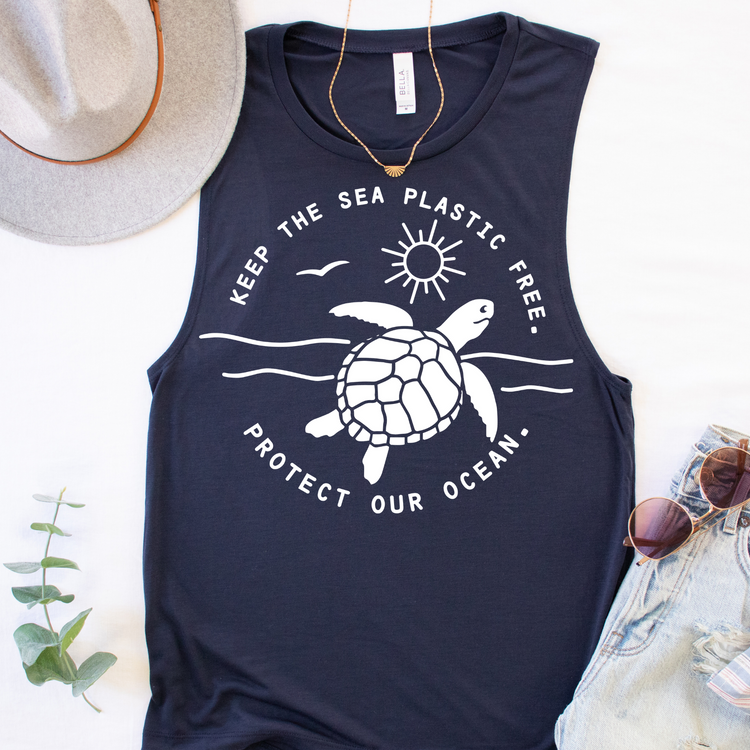 Protect Our Ocean Summer Tank Top