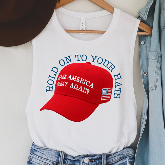 Hold On To Your Hats Political Tank Top