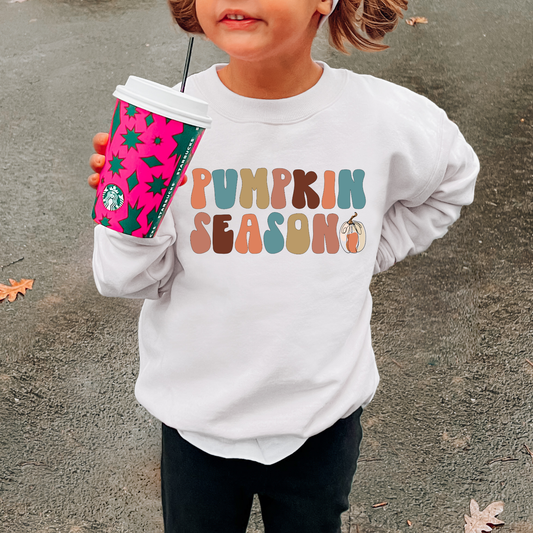 Pumpkin Season Kids Sweatshirt