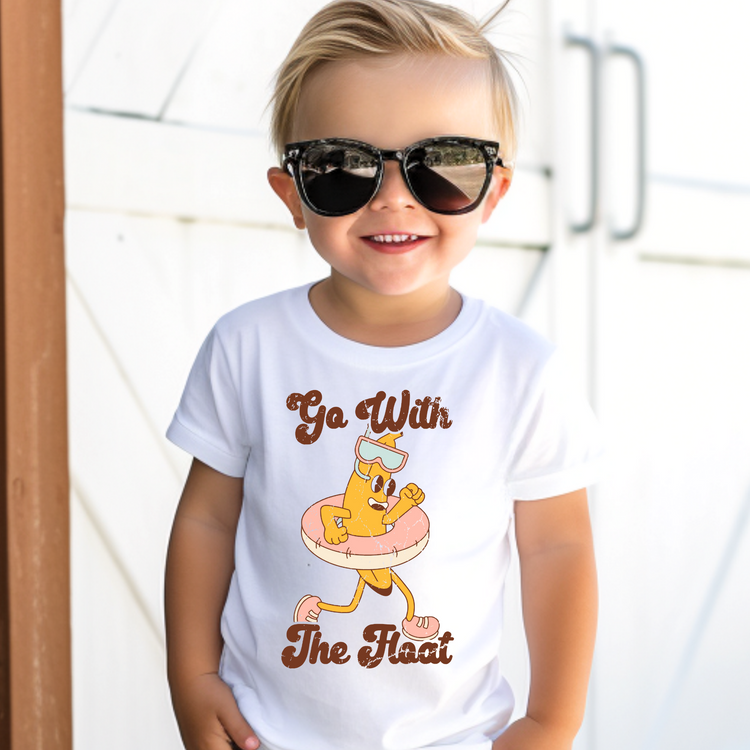 Go With The Float  Kid Summer Graphic Tee