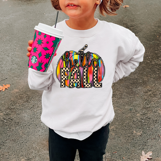 Hello Fall Kids Sweatshirt