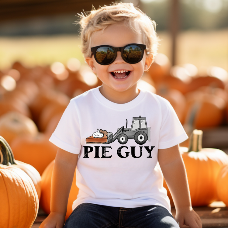 Pie Guy Fall Kids Graphic Tee