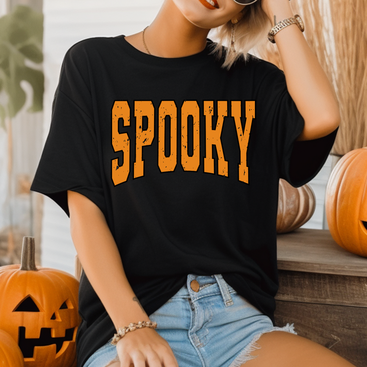 Spooky Orange Adult Graphic Tee