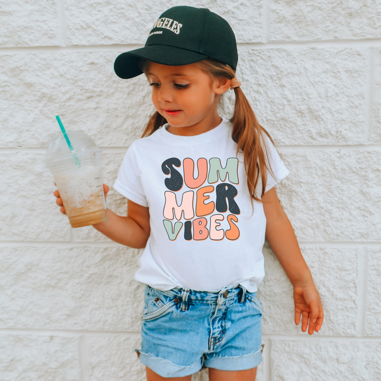 Summer Vibes Kid Summer Graphic Tee