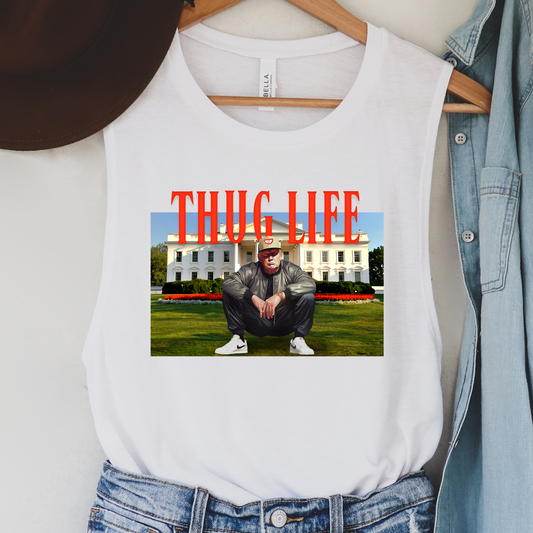 Thug Life Red Political Tank Top