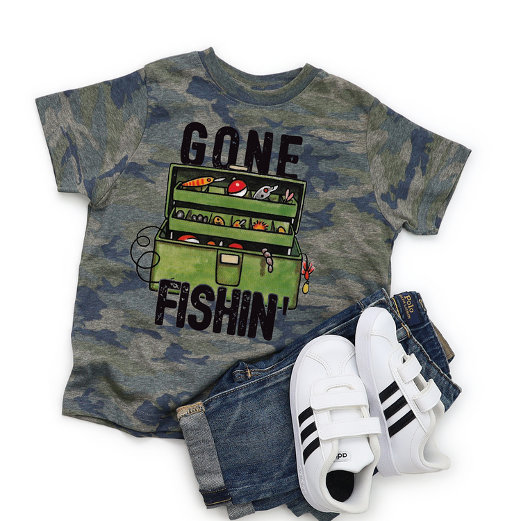 Kids Gone Fishing Graphic Tee