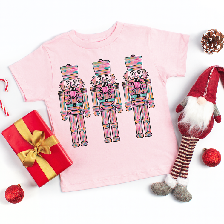 Nut Crackers Christmas Kids Graphic Tee