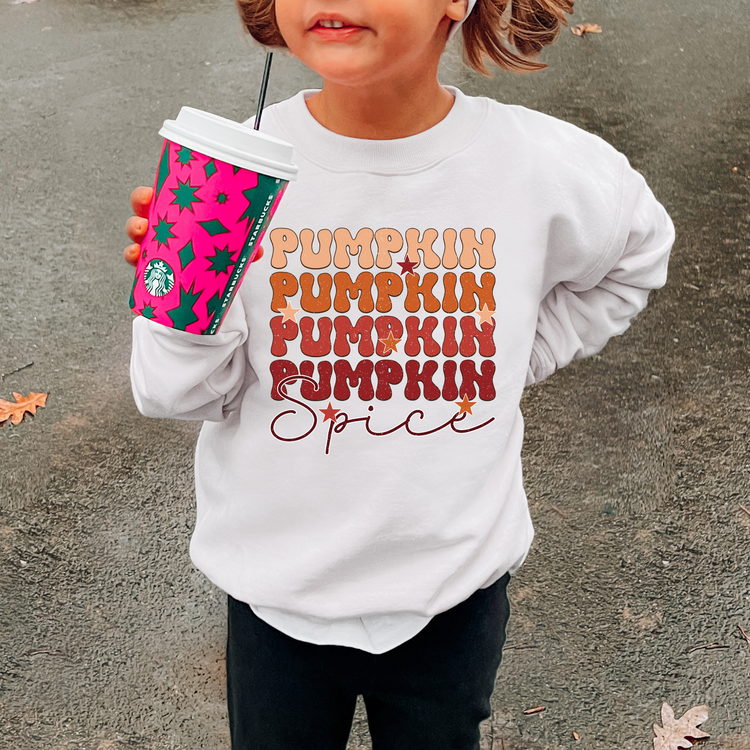 Pumpkin Spice Kids Sweatshirt