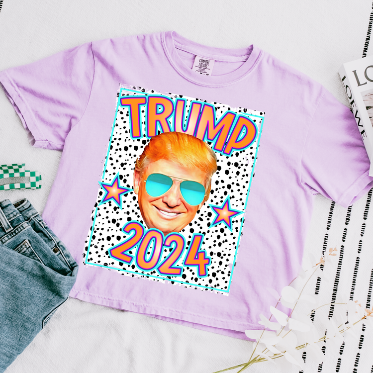 Trump 2024 Bright Comfort Colors Graphic Tee