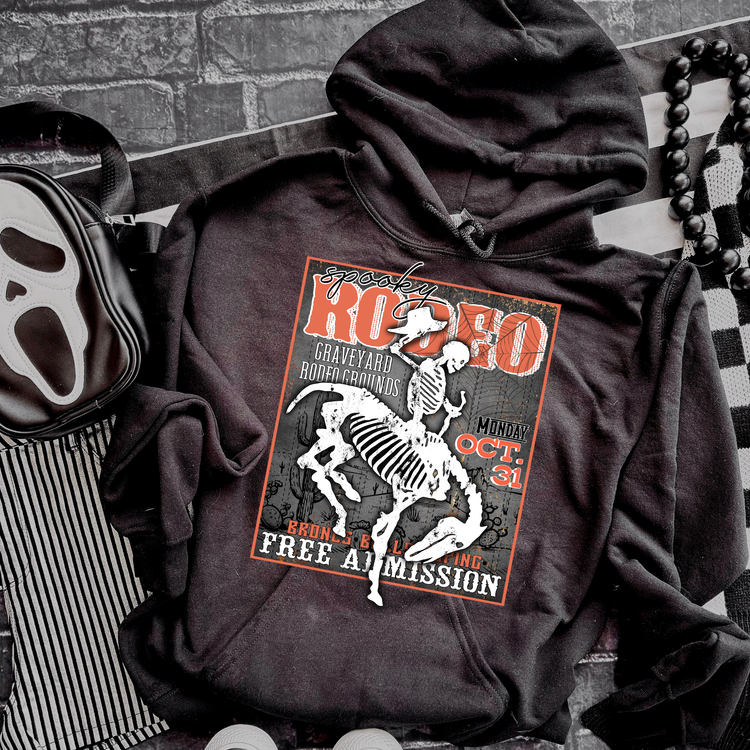 Skeleton Rodeo Halloween Hoodie