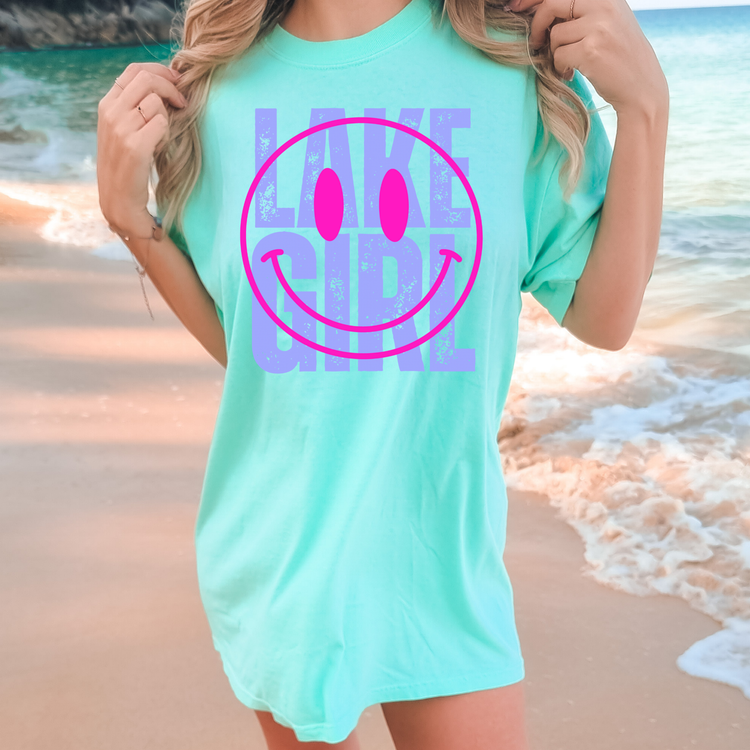 Lake Girl Summer Comfort Colors Graphic Tee