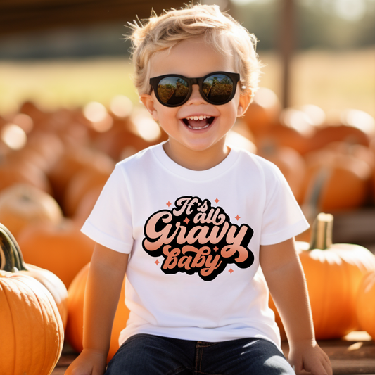 Its Gravy Baby Fall Kids Graphic Tee