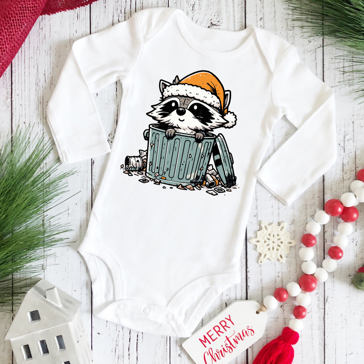 Trash Panda Christmas Onesie