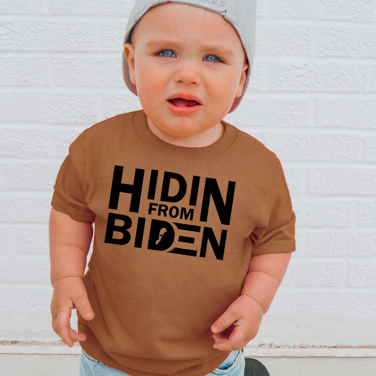 Hidin From Biden Political Graphic Tee