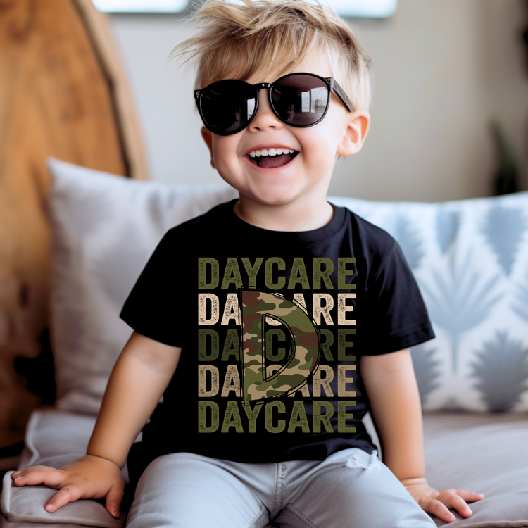 Daycare Camo Doodles Graphic Tee