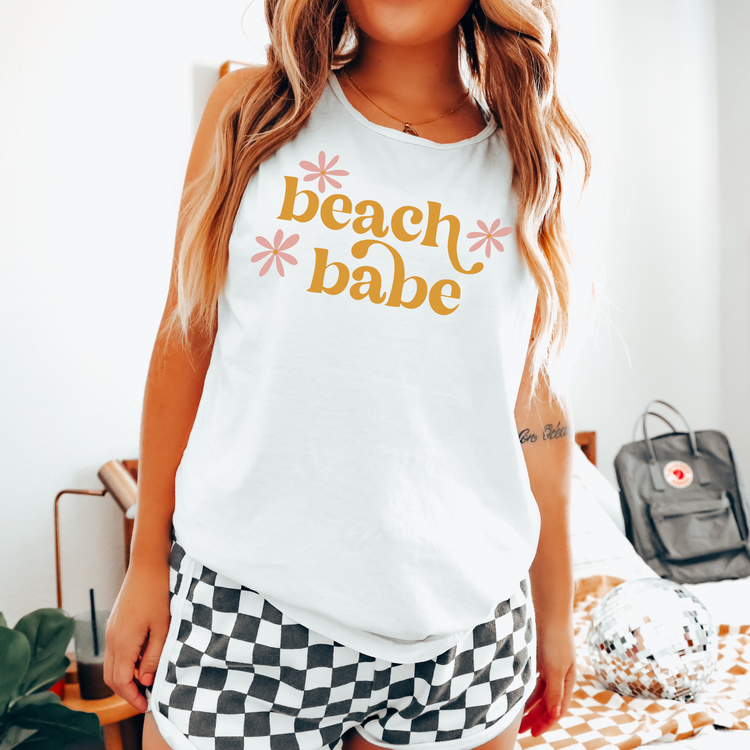 Beach Babe Comfort Colors Tank Top