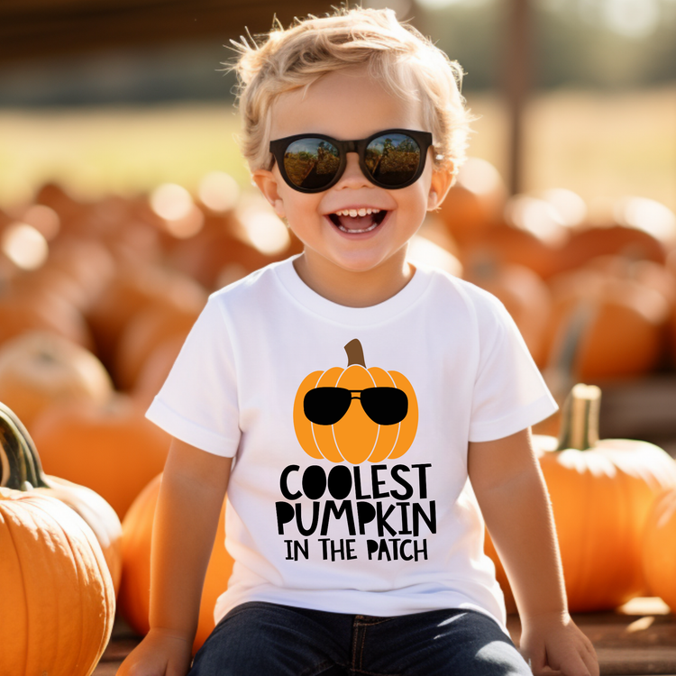 Coolest Pumpkin In The Patch Fall Kids Graphic Tee