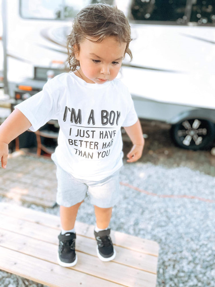 I'm a Boy, I just Have Better Hair than You Kids Graphic Tee