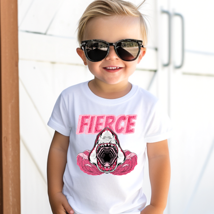 Fierce Shark Kids Summer Graphic Tee