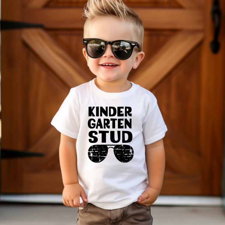 Kindergarten Stud Kids Graphic Tee