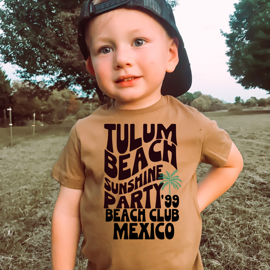 Tulum Beach Kids Summer Graphic Tee