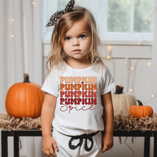 Pumpkin Spice Fall Kids Graphic Tee