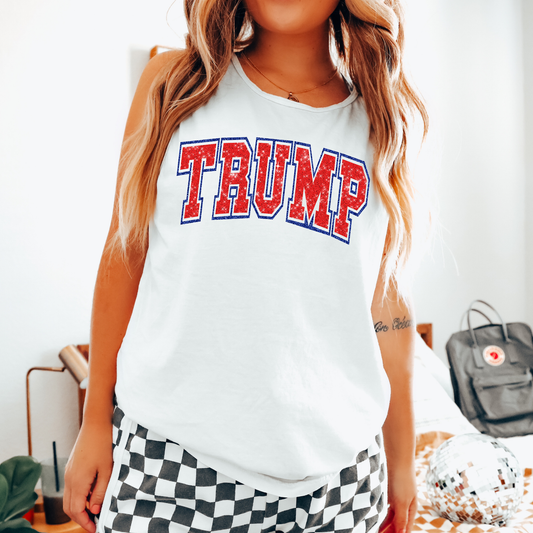 Glitter Trump Colors Tank Top