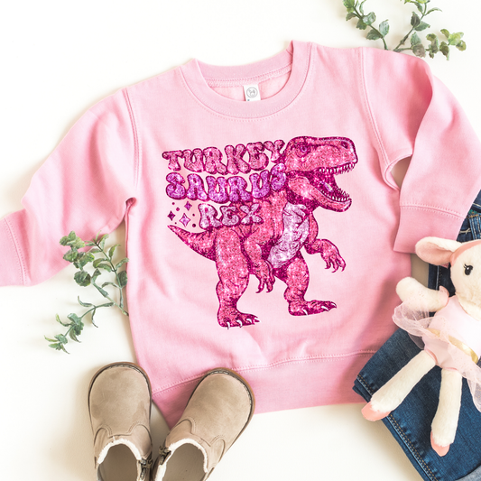 Turkeysaurus Rex Kids Sweatshirt