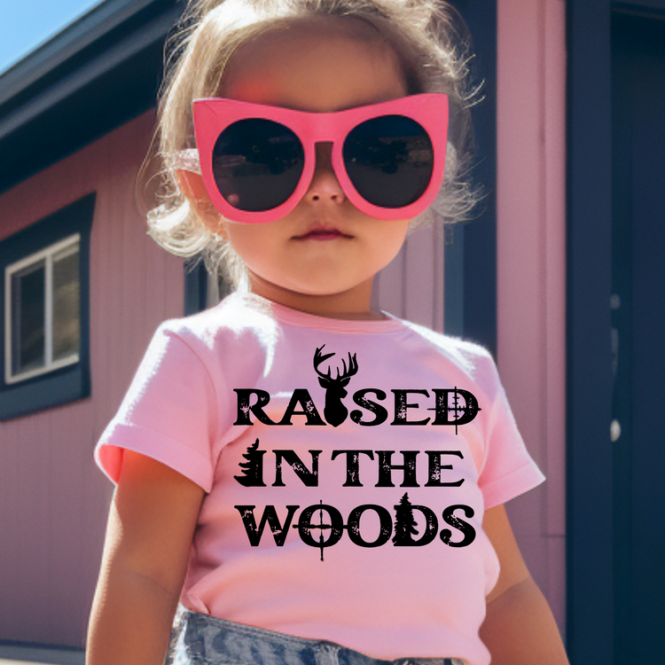 Kids Raised In The Woods Graphic Tee