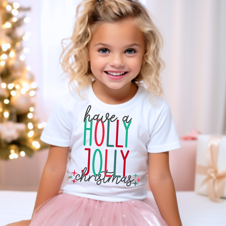 Have A Holly Jolly Christmas Kids Graphic Tee