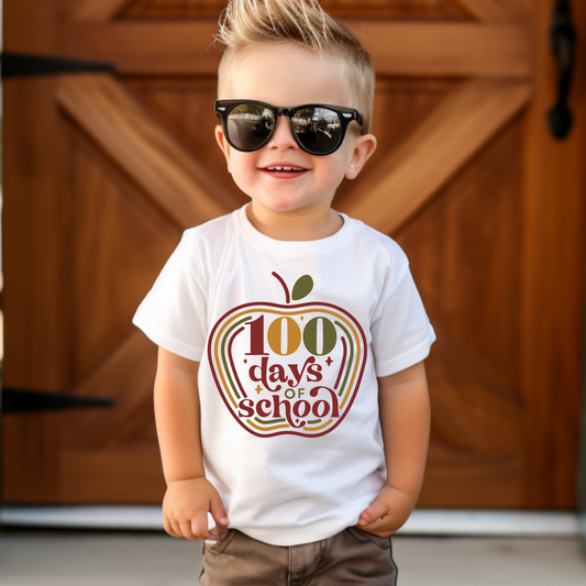 100 Days Of School Kids Graphic Tee