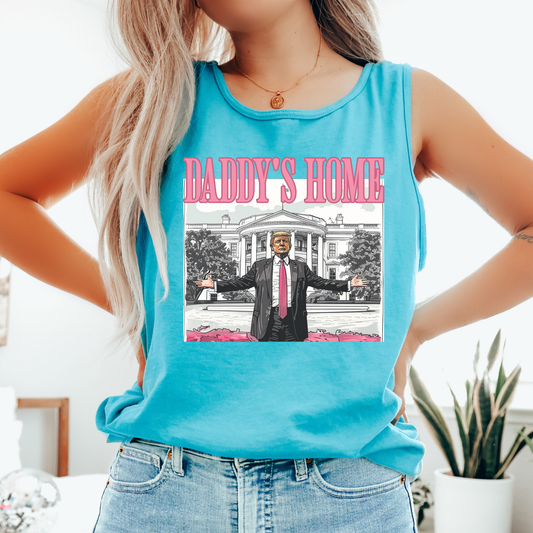 Daddys Home Pink Colors Tank Top