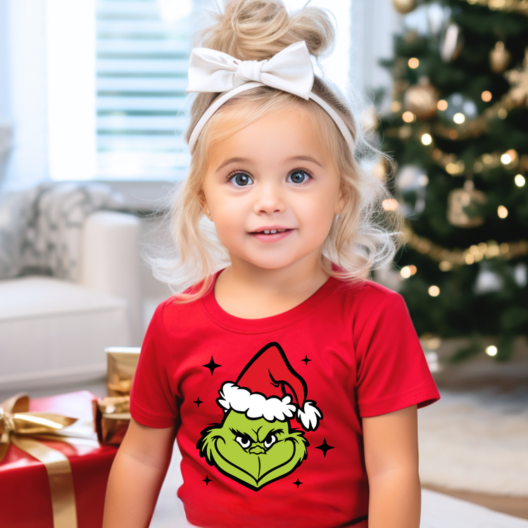 Green Christmas Kids Graphic Tee